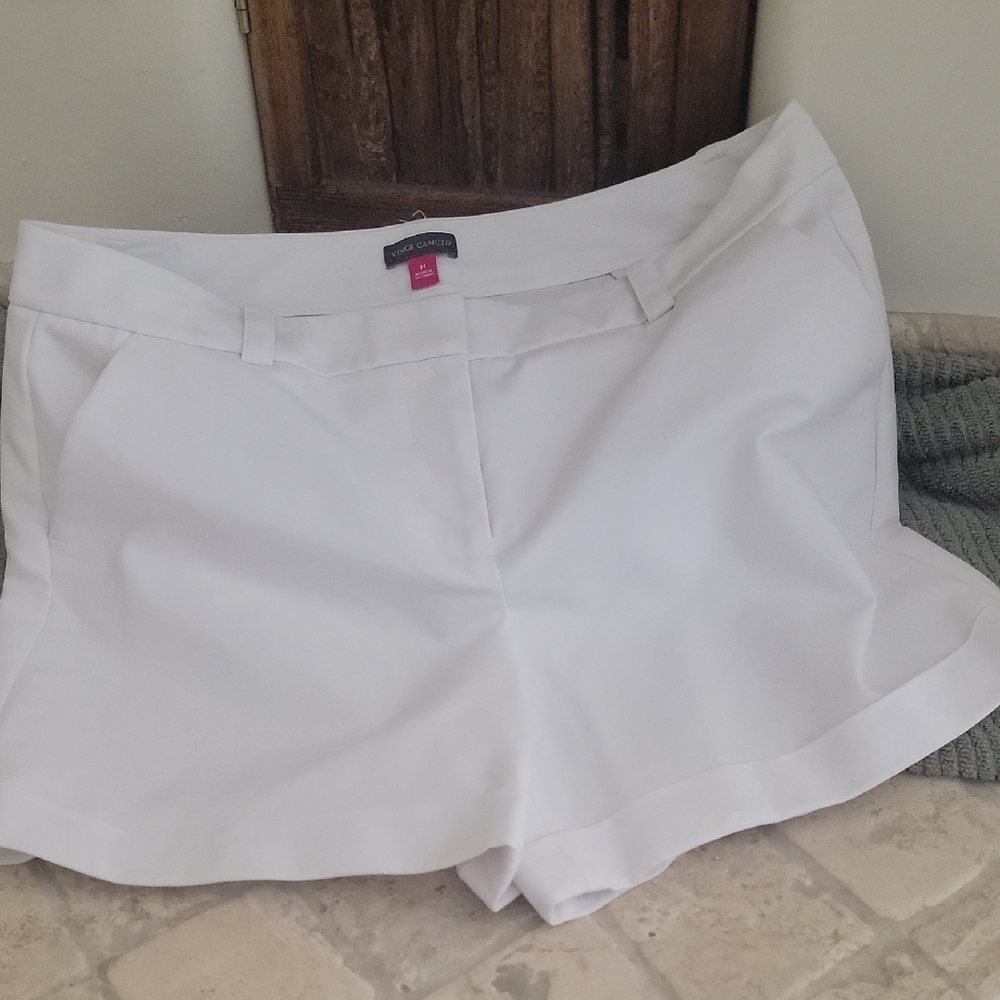 Vince Camuto High Waist White Shorts